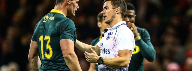 Match officials announced for Springboks Rugby Championship fixtures