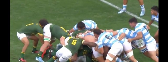 The Springboks opening try