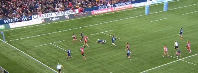 Gloucester's backs score an absolute cracker of a try