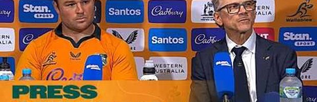 Les Kiss & Harry Wilson Post-Match Press Conference | Wallabies